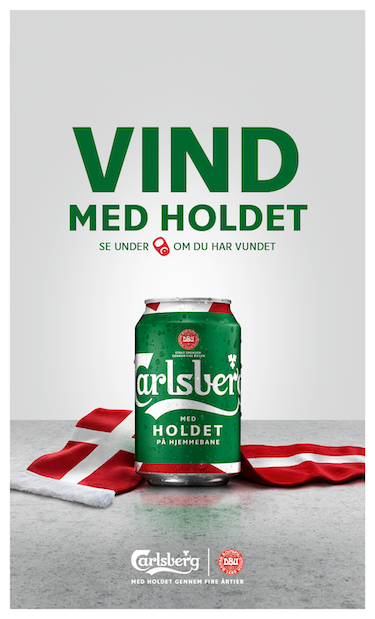 Example of a brand using Playable's marketing software -Carlsberg