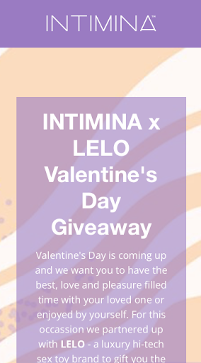 Intimidated x Lelo Valentine's Day marketing campaign
