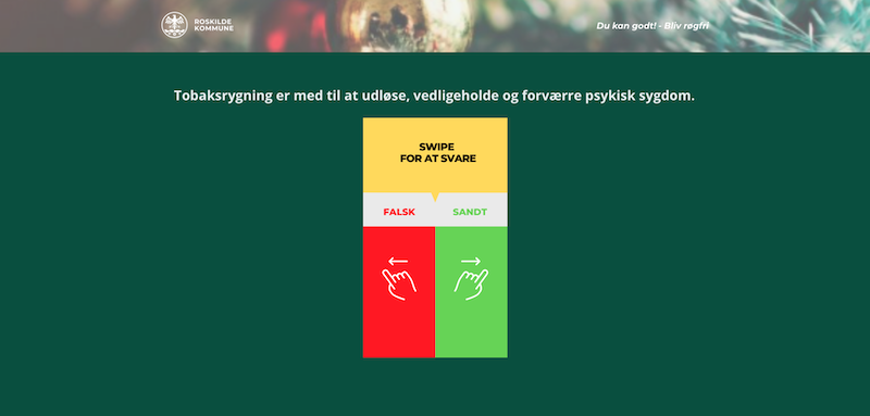 Roskilde Kommune Sundhed Swipe It game image.
