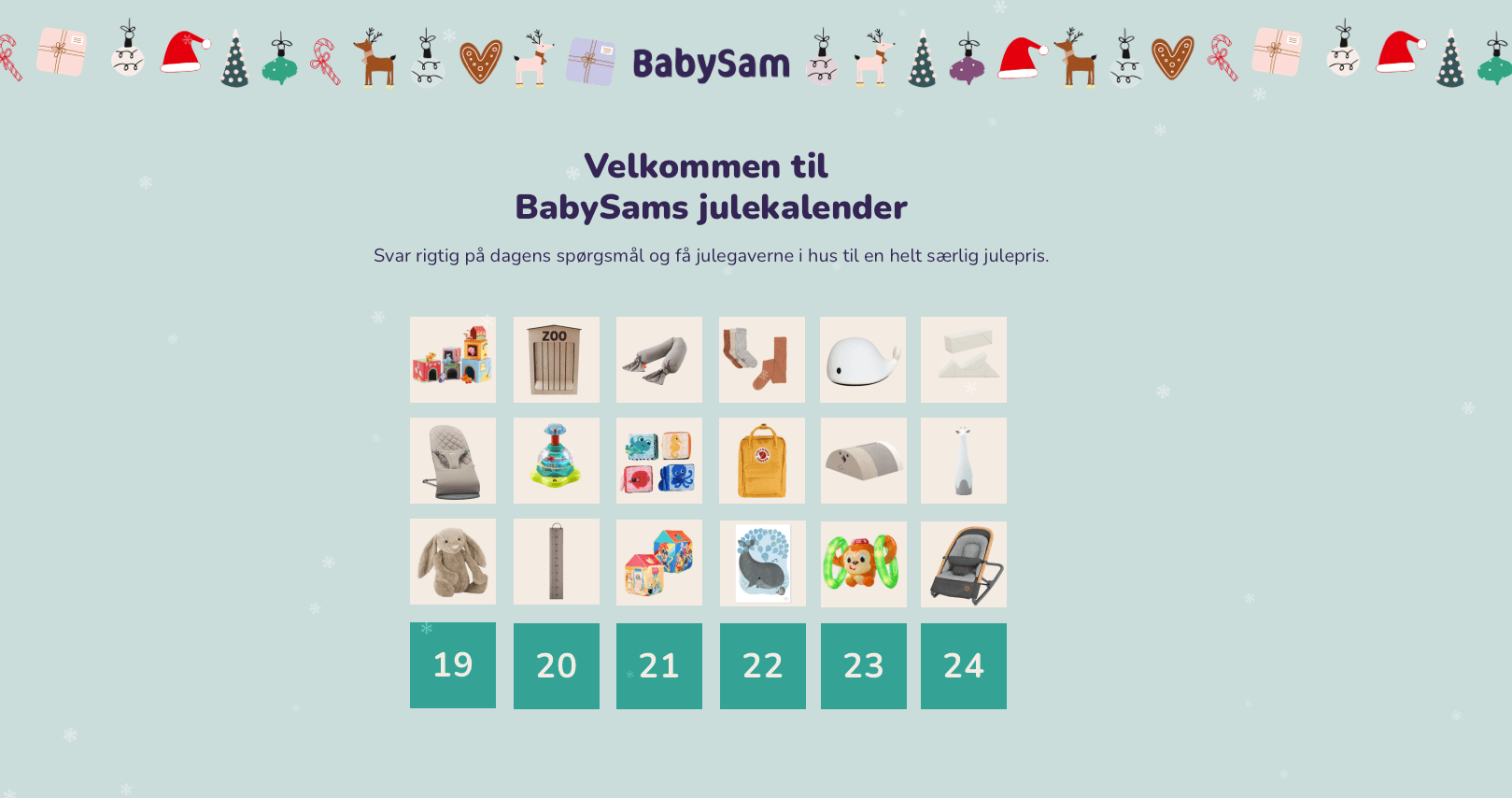 Babysam advent calendar game image 2