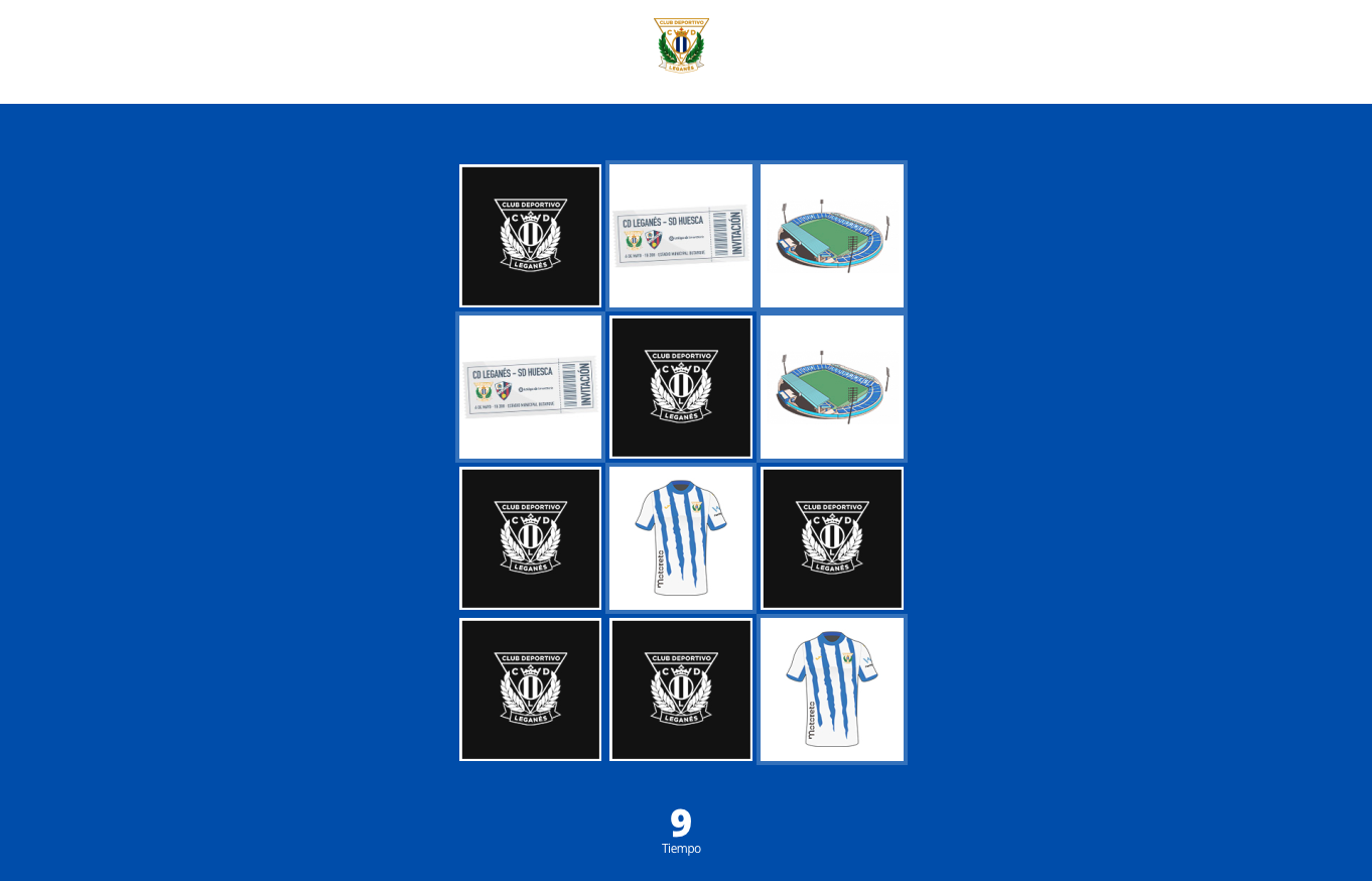 C.D. Leganes Memory game used for sports fan engagement