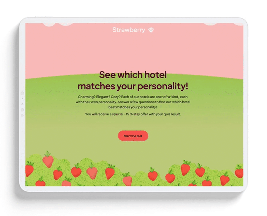 Hotels Collection animation of a gamified campaign