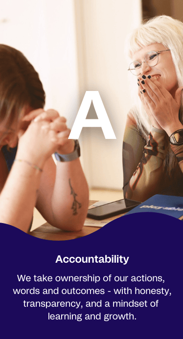 Accountability image. One of Playable's 4 core behaviours.