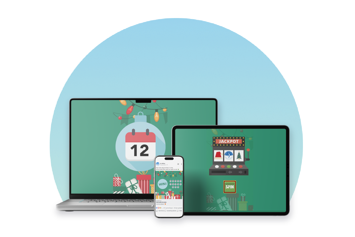air miles customer advent calendar gamification example on screens